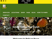 Tablet Screenshot of pelicanpawn.com